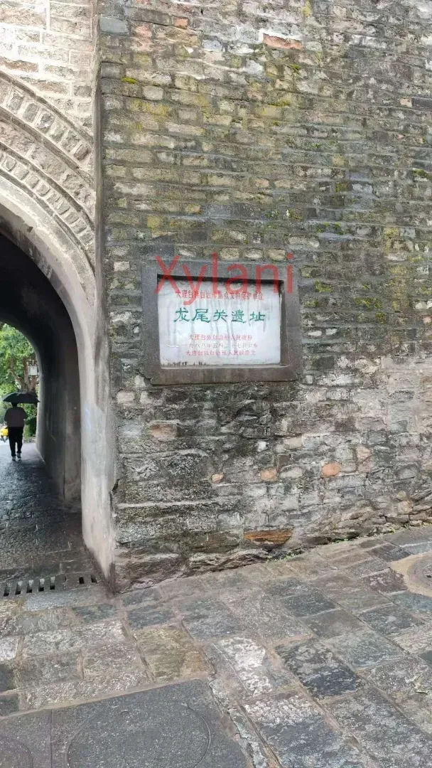 Longweiguan Ruins sign